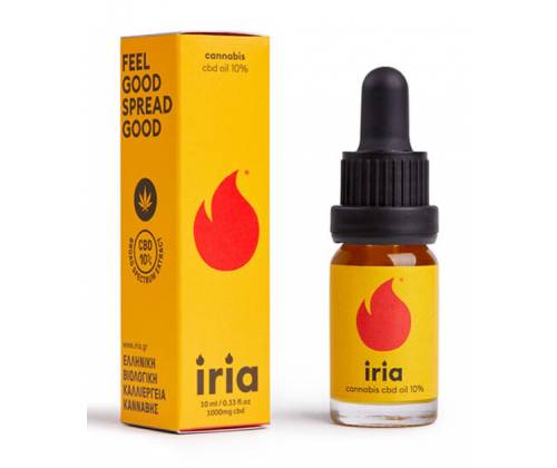 IRIA CBD Oil Έλαιο Κάνναβης – 10ml 10% (1000mg) - Τιμή: 40,00€