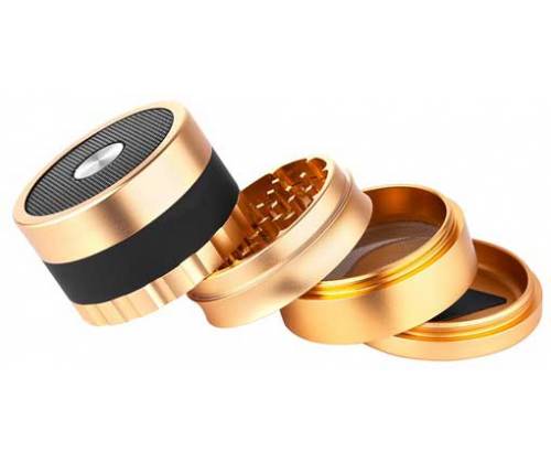 Dreamliner Grinder Τρίφτης Χρυσό Aluminium Με Ηχείο Bluetooth - 4 Parts - Τιμή: 59,90€