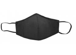 Μάσκα Προστασίας Με Φίλτρο Βαμβακερή Μαύρη - Πολλαπλών Χρήσεων