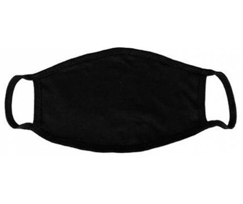 Μάσκα Προστασίας Βαμβακερή Μαύρη - Πολλαπλών Χρήσεων. - Τιμή: 1,29€