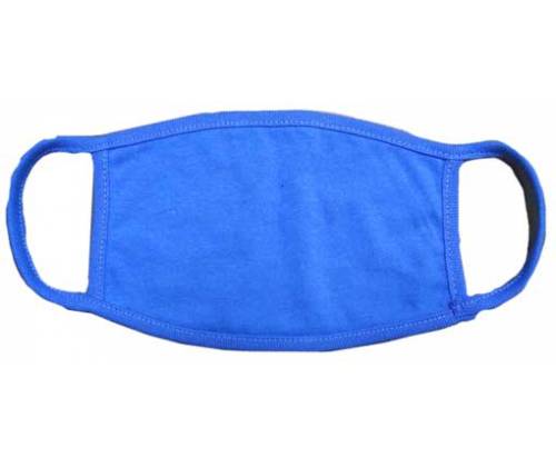 Μάσκα Προστασίας Βαμβακερή Μπλε - Πολλαπλών Χρήσεων. - Τιμή: 1,29€
