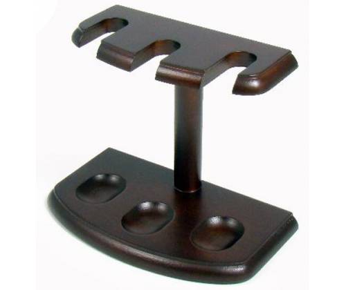 Three (3) Position Wooden Tobacco Pipe Stand -  Price: 24,00€