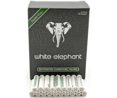 Elephant Active Charcoal Φιλτράκια για Πίπα καπνού - 9mm 150 τεμ. - Τιμή: 18,30€