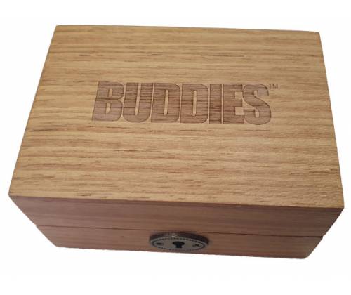 Buddies Wood Box - Ξύλινο Κουτί με Κλειδί 13x9x6.5cm - Τιμή: 19,90€