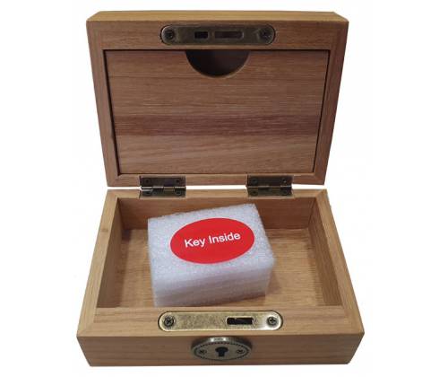 Buddies Wood Box - Ξύλινο Κουτί με Κλειδί 13x9x6.5cm - Τιμή: 19,90€