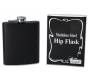 Hip Flask Φλασκί Ποτού Black Mat (F3061) - 210ml - Τιμή: 9,90€