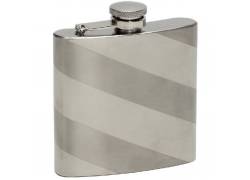 Hip Flask Φλασκί Ποτού Stripes (F3111) - 210ml
