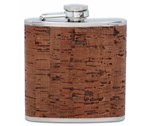 Hip Flask Φλασκί Ποτού Φελλός Cork (F3300) - 180ml - Τιμή: 11,50€