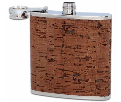 Hip Flask Φλασκί Ποτού Φελλός Cork (F3300) - 180ml - Τιμή: 11,50€