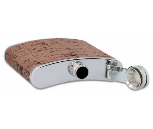 Hip Flask Φλασκί Ποτού Φελλός Cork (F3300) - 180ml - Τιμή: 11,50€
