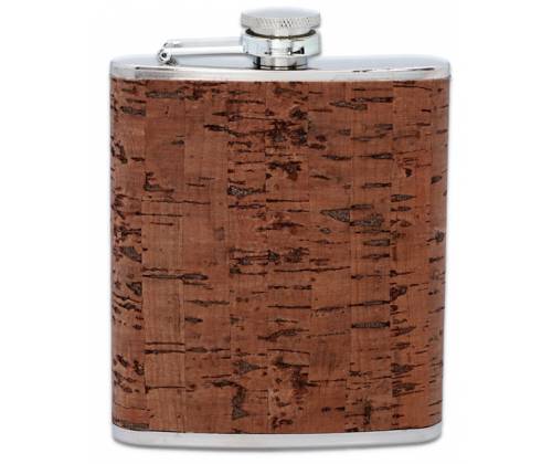 Hip Flask Φλασκί Ποτού Φελλός Cork (F3301) - 210ml - Τιμή: 11,90€