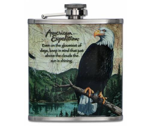 Hip Flask Φλασκί Ποτού Art Σχεδιο Αετός - 210ml - Τιμή: 13,50€