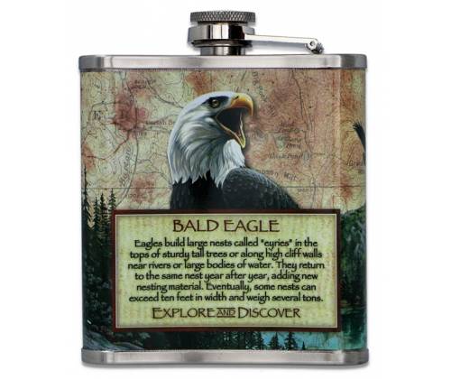 Hip Flask Φλασκί Ποτού Art Σχεδιο Αετός - 210ml - Τιμή: 13,50€