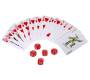 Flask Set Φλασκί Ποτού Casino Poker με 2 Σφηνοπότηρα, Τράπουλα και Ζάρια (4335) - 240ml - Τιμή: 22,50€