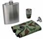 Flask Set Φλασκί Ποτού Camo με 4 Σφηνοπότηρα Square (4345) - 240ml - Τιμή: 22,00€