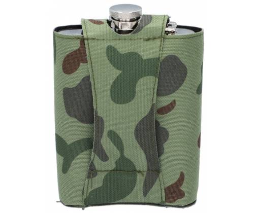 Flask Set Φλασκί Ποτού Camo με 4 Σφηνοπότηρα Square (4345) - 240ml - Τιμή: 22,00€