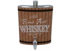 Hip Flask Δοχέιο Φλασκί Ποτού Whiskey Γίγας με Βρυσάκι (F3513) - 3840ml