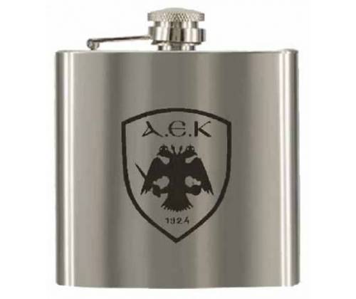 Flask Φλασκί Ποτού ΑΕΚ με Ανεξίτηλη Χάραξη Lazer (254) - 180ml - Τιμή: 14,50€