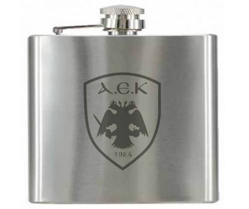 Flask Φλασκί Ποτού ΑΕΚ με Ανεξίτηλη Χάραξη Lazer (256) - 150ml - Τιμή: 13,90€