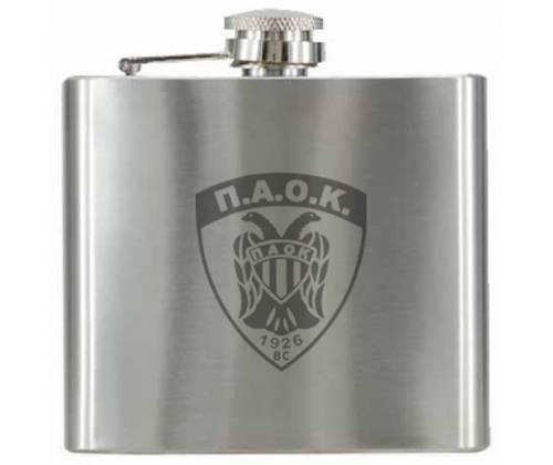 Flask Φλασκί Ποτού ΠΑΟΚ με Ανεξίτηλη Χάραξη Lazer (842) - 150ml - Τιμή: 13,90€