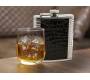 Hip Flask Φλασκί Ποτού Reptile Chrome (F007) - 210ml - Τιμή: 11,90€