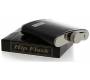 Hip Flask Φλασκί Ποτού Leather Black Μαύρο (F008) - 210ml - Τιμή: 11,90€