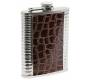 Hip Flask Set Φλασκί Ποτού με 4 Σφηνοπότηρα Chrome Croc (F018) - 240ml - Τιμή: 18,50€