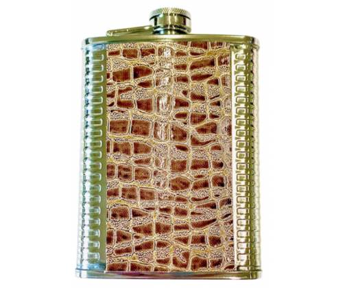 Hip Flask Φλασκί Ποτού Metal-Croc - 210ml - Τιμή: 11,90€