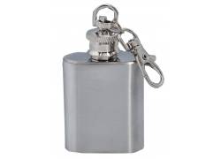 Hip Flask Φλασκί Ποτού Mini Μπρελόκ Ασημί - 30ml