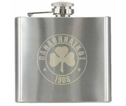 Flask Φλασκί Ποτού ΠΑΟ με Ανεξίτηλη Χάραξη Lazer (154) - 150ml - Τιμή: 13,90€