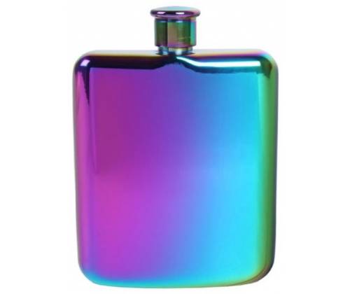 Flask Φλασκί Ποτού Rainbow Curved (22196) - 180ml - Τιμή: 15,50€