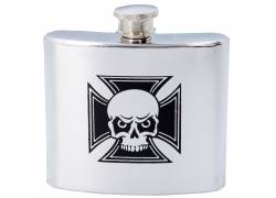 Hip Flask Φλασκί Ποτού Chrome Skull (F3059) - 150ml