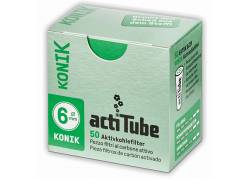 Ανταλλακτικό Φίλτρο actiTube Extra Slim KONIK 50 Κωνικά Ενεργού Ανθρακα 6mm