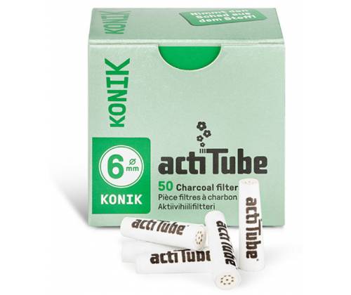 Ανταλλακτικό Φίλτρο actiTube Extra Slim KONIK 50 Κωνικά Ενεργού Ανθρακα 6mm - Τιμή: 8,80€
