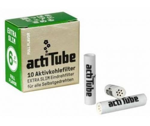 20x Ανταλλακτικό Φίλτρο actiTube Extra Slim 10 Ενεργού Ανθρακα 6mm - Τιμή: 35,00€