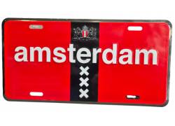 Amsterdam XXX License Plate - Κόκκινο (30x15cm)