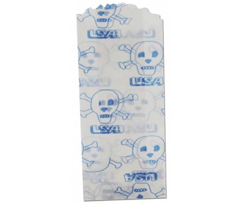 Σακουλάκι Αποθήκευσης Χάρτινο - USA Skull (35x76mm) - Τιμή: 0,23€