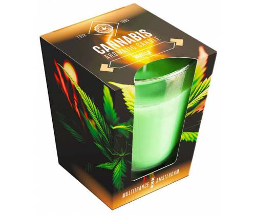 Cannabis Αρωματικό Κερί Scented Candle 20 ωρών - Vanilla 230gr - Τιμή: 7,50€