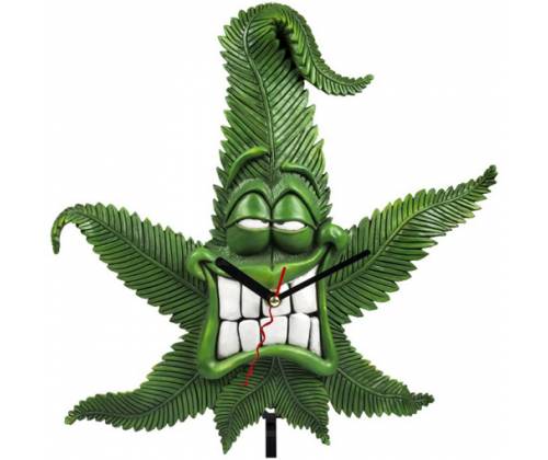 Cannabuds Acrylic Pendulum Wall Clock - Height 30cm -  Price: 19,90€