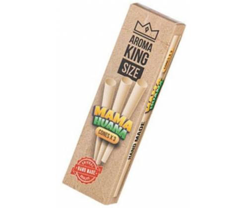 Aroma King Cone Κώνος Mama Huana Ακατέργαστο - King Size 3τεμ. - Τιμή: 1,90€