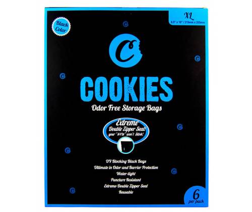 Σακουλάκι Ασφαλείας Cookies Ziplock Smell Proof - XL (215x255mm) - Τιμή: 3,30€