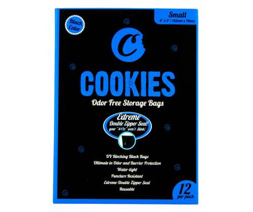 Σακουλάκι Ασφαλείας Cookies Ziplock Smell Proof - Small (102x76mm) - Τιμή: 1,00€