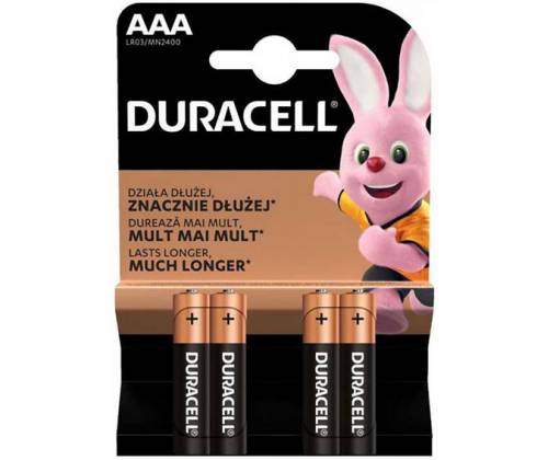 Αλκαλικές Μπαταρίες Duracell Μέγεθος AAA - Τιμή: 2,80€