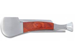 Εργαλείο Πίπας καπνού Μεταλλικό με Επένδυση Ξύλου - 9cm