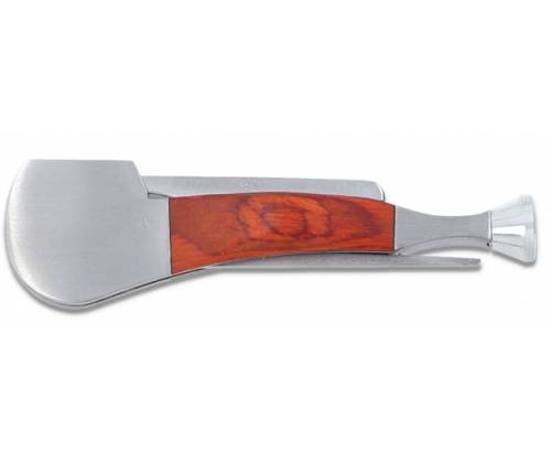 Tobacco Pipe Tool Metal with Wood Lining - 9cm -  Price: 6,95€