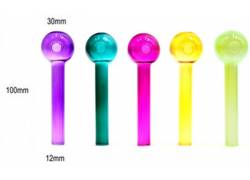 Atomic Πιπάκι Γυάλινο 10cm - Διάφορα Χρώματα