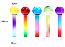 Atomic Πιπάκι Γυάλινο 10cm - Rainbow Διάφορα Χρώματα 