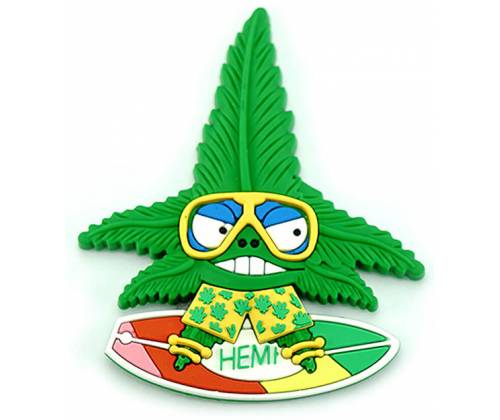Decorative 3D Magnet - Hempy: The Surfer -  Price: 3,30€