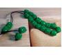 Handmade Komboloi from Amber Mixture with 19 Beads - Green -  Price: 8,90€