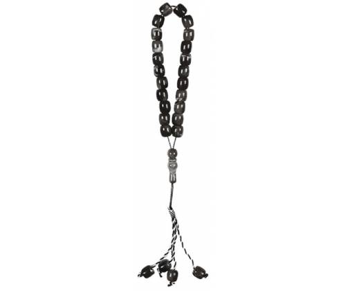 Κομπολόι από Ρητίνη με 27 Μπίλες - Μαύρο - Τιμή: 1,60€